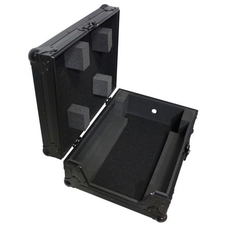 ProX XS-M12BL ATA-300 Style Gig Ready Flight Case, 12" DJ Mixer, Black on Black