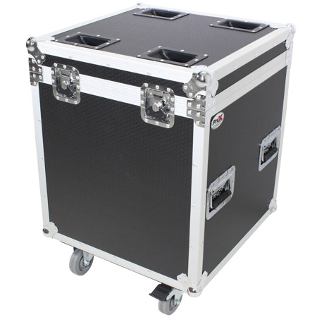 ProX XS-UTL4 Half Trunk Utility Flight Case with Caster Dish and Wheels, Medium