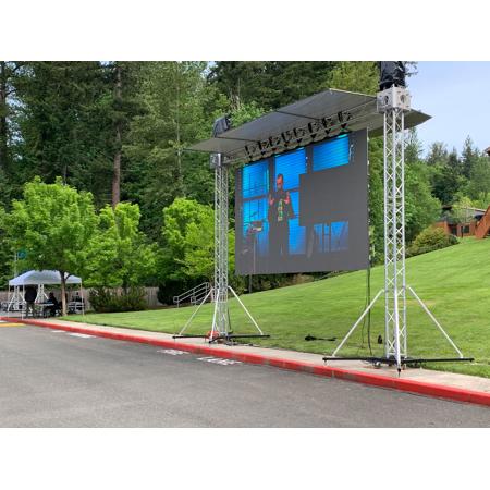 ProX XTP-GS2023 20x23' Truss Ground Support System with Hoist for LED Panel Wall