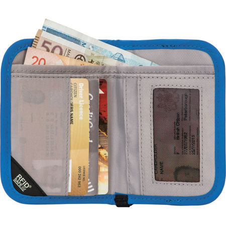 Pacsafe RFIDsafe V50 Anti-Theft RFID Blocking Compact Wallet, Blue
