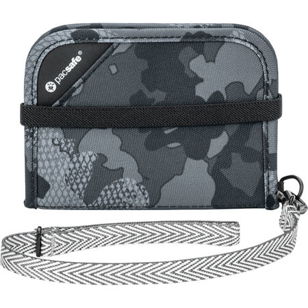 Pacsafe RFIDsafe V50 Anti-Theft RFID Blocking Compact Wallet, Gray Camo