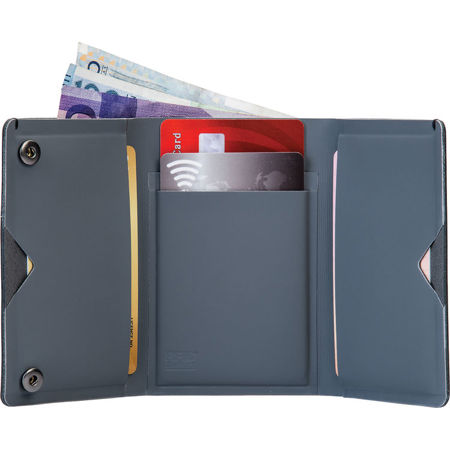 Pacsafe RFIDsafe TEC Slim Tri-Fold Wallet, Navy Blue