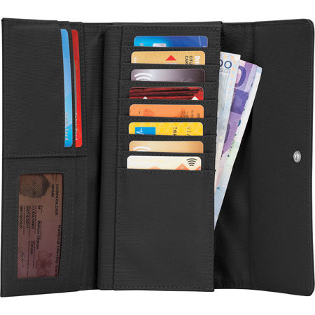 Pacsafe RFIDsafe LX200 RFID Blocking Clutch Wallet, Black