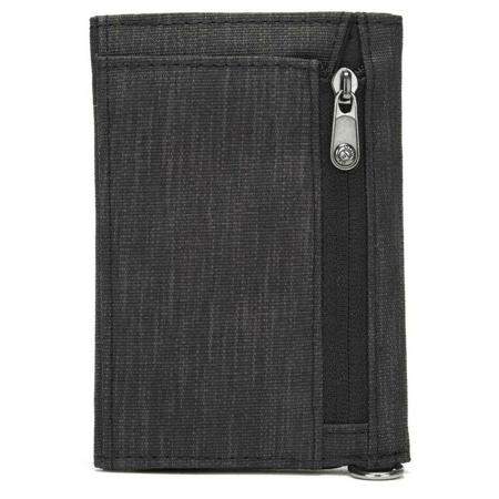 Pacsafe RFIDsafe trifold wallet - CARBON