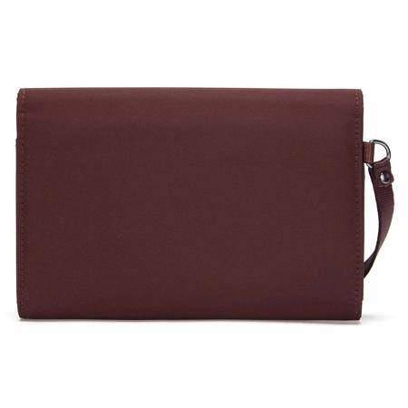 Pacsafe RFIDsafe clutch wallet - MERLOT