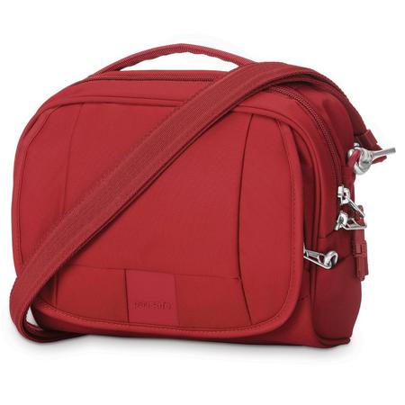 Pacsafe Metrosafe LS140 Anti-Theft Shoulder Bag, Vintage Red