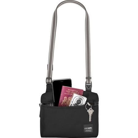 Pacsafe Slingsafe LX50 Anti-Theft Mini Cross Body Bag, Black