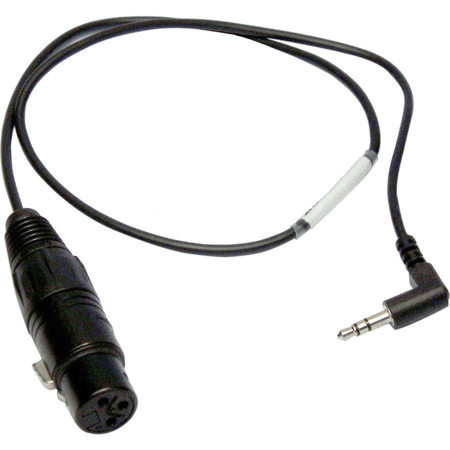 PSC 2' Red Epic XLR to Right Angle 1/8" Stereo Mini Jack Audio Input Cable for Cameras, Recorder and Microphones