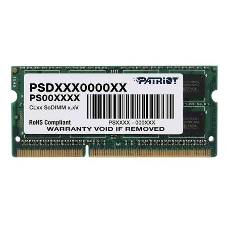 Patriot Memory Signature Line DDR3L 4GB 1600MHz SODIMM Notebook Memory Module