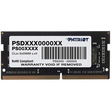 Patriot Signature Line Series DDR4 8GB (1x8GB) 2400MHz CL17 SODIMM Notebook Memory Module