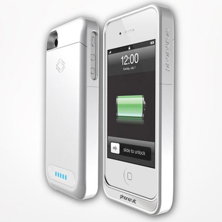 PhoneSuit Elite Battery Case for iPhone 4/4s - White