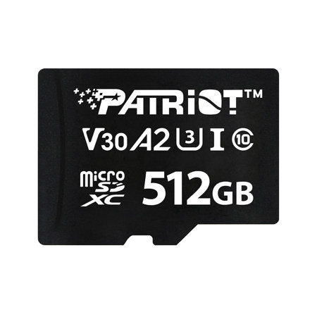 Patriot VX Series UHS-I V30 A2 microSDXC Memory Card