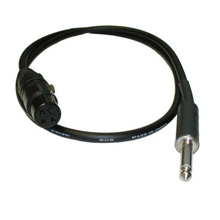 PSC 3' 3-Pin XLR Female to 1/4" Mono Male Cable