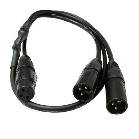 PSC 3' 3-Pin XLR Female to (2) 3-Pin XLR Males Cable
