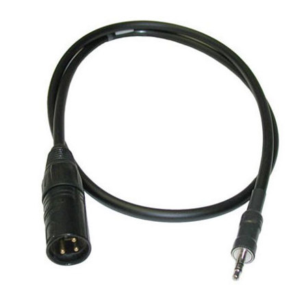 PSC 3' 3-Pin XLR Male to 1/8" Stereo Mini Male Cable
