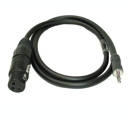 PSC 3' 3-Pin XLR Female to 1/8" Stereo Mini Male Cable