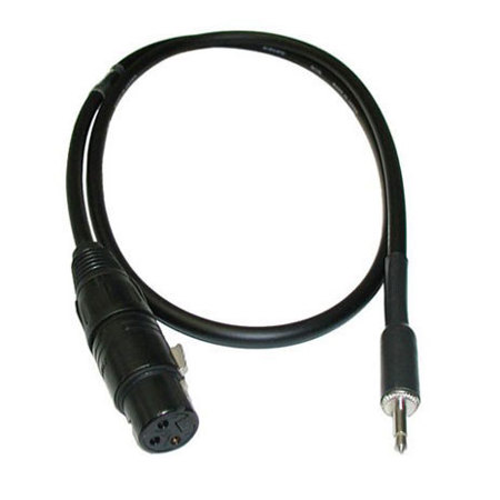 PSC 3' 3-Pin XLR Female to Mono Mini Male Cable