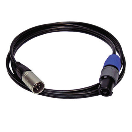 PSC 5' speakON to 4-Pin XLR Male DC Power Cable
