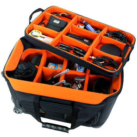 Petrol Deca Camera & Accessories Bag with Built-in Wheels & Trolley