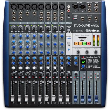 PreSonus StudioLive AR12c 12-Channel USB-C Compatible Hybrid Audio Interface