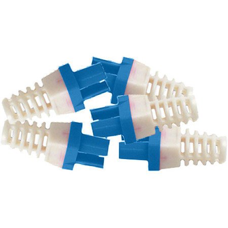 Platinum Tools Strain Reliefs for EZ-RJ45 Cat6 Connectors, Blue, 50-Pack