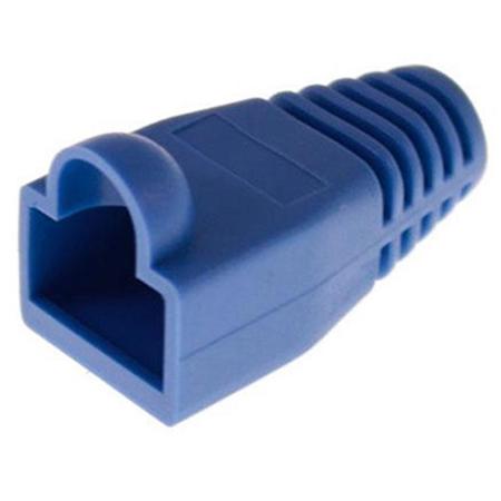 Platinum Tools RJ45 Colored Boots, 6.5mm Max OD, Blue, 25-Pack (Bag)