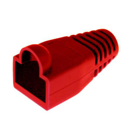 Platinum Tools RJ45 Colored Boots, 7mm Max OD, Red, 25-Pack (Bag)