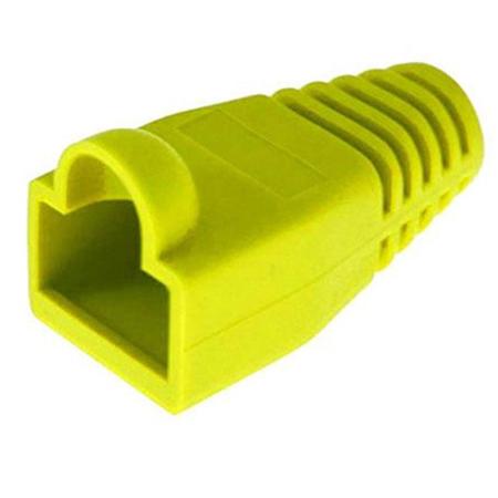Platinum Tools RJ45 Colored Boots, 7mm Max OD, Yellow, 25-Pack (Bag)