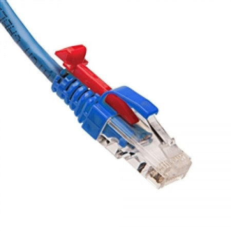 Platinum Tools EZ-DataLock Strain Relief Locking Set for Cat6, Blue, 20-Pack