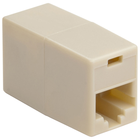 Platinum Tools RJ45 In-Line Coupler for Cat5, Cat5e and Cat6, 2-Pack, Clamshell