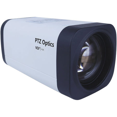 PTZOptics 2.07MP Full HD NDI|HX ZCam 3G-SDI Box Camera, 12x Optical Zoom, White