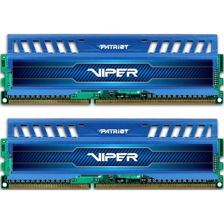 Patriot Viper 3 16GB (2x 8GB) DDR3 2400MHz Memory Module Kit, Sapphire Blue
