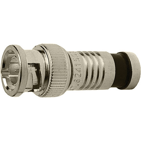 Platinum Tools BNC-Type RG6 Quad Nickel SealSmart Coaxial Compression Connectors