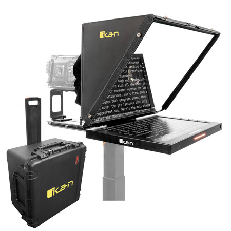 Ikan 19" SDI High-Bright Beam Splitter Teleprompter with Travel Case