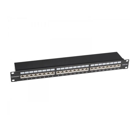 Platinum Tools 24-Port Cat6A Shielded Patch Panel