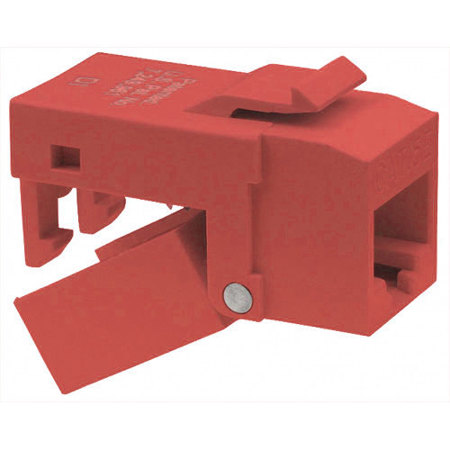 Platinum Tools EZ-SnapJack Cat5e, Red, 40-Pack