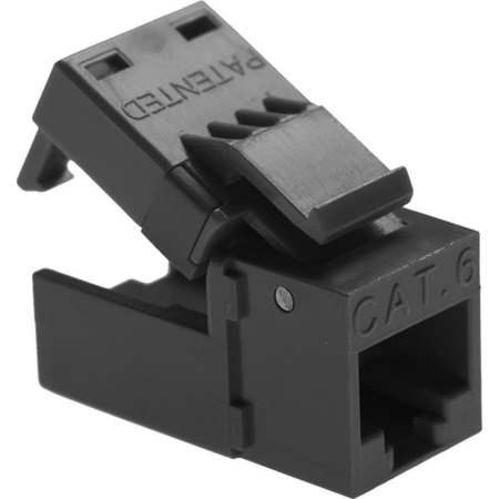 Platinum Tools EZ-SnapJack Cat6, Black, 40-Pack