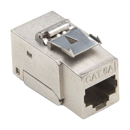 Platinum Tools Keystone CAT6A Jack, Shielded, Tool-Less