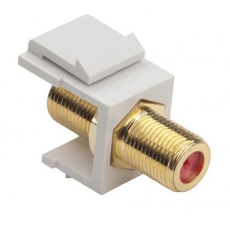 Platinum Tools Keystone F-Type 3GHz Jack, Light Almond, 50-Pack