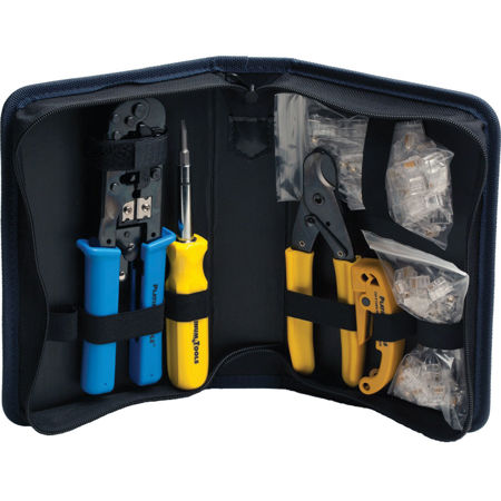 Platinum Tools All-in-One Modular Plug Kit with Zip Case