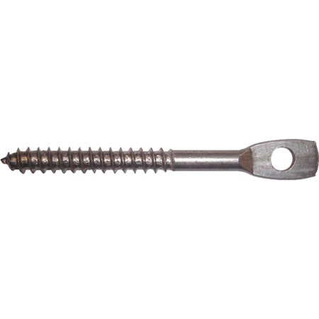 Platinum Tools Eye Lag Screw with 1/4" Hole & 0.3" Overall Length, 100-Pack
