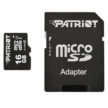 Patriot 16GB LX PRO Memory Card + SD Adapter (3 pack)