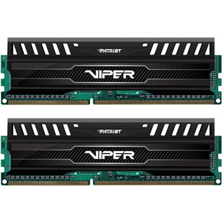 Patriot Viper 3 16GB (2x 8GB) DDR3 PC3-15000 1866MHz Dual Channel Memory Module Kit, 240-pin Dual In-line, 10 Timings, Non-ECC, 1.5V, Black Mamba