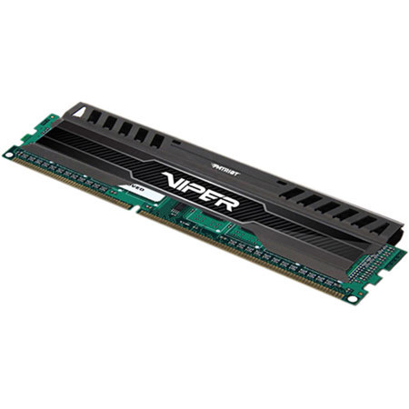 Patriot Viper 3 8GB DDR3 PC3-12800 1600MHz Memory Module, 240-pin UDIMM, 10 Timings, Non-ECC, 1.5V, Black Mamba