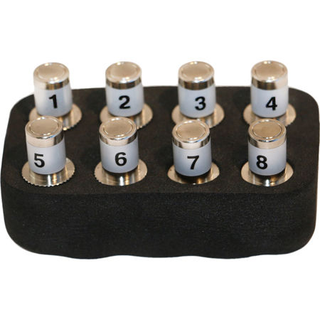 Platinum Tools F Coax Test and ID/Map Remote Set (#1-8) with EVA Foam Holder