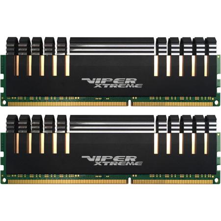 Patriot Viper Extreme 8GB (2x 4GB) 2400MHz DIMM Memory Module Kit, Black/Gold