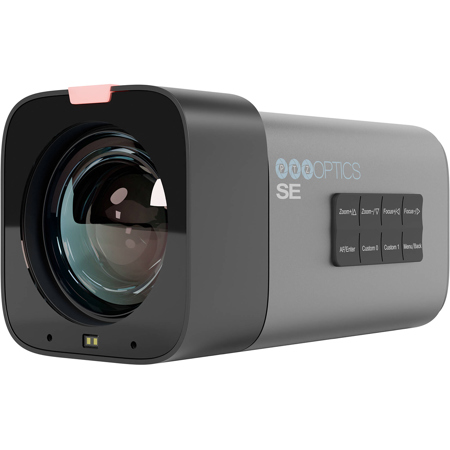PTZOptics Studio SE 8MP SDI/HDMI/USB/IP/NDI|HX3 Indoor 12x PTZ Camera with Tally Light, Gray