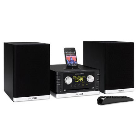 Pure Digital Technologies Sirocco 550 Micro Hi-fi System, Black/Silver