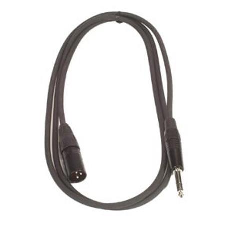 Peavey 10' 1/4" TRS to Male XLR Cable