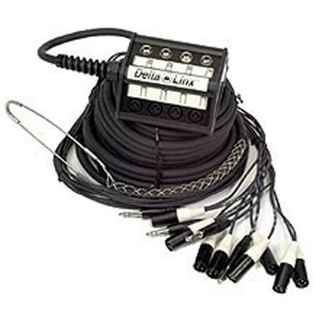 Peavey 100' 12 Pair DeltaLinx 8/4 Snake Cable with XLR Returns